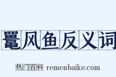 鼍风鱼反义词是什么意思的图片